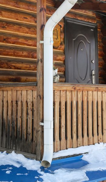 Porch Downspout Installation in Lehi